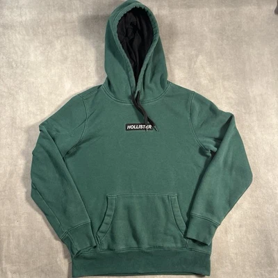 Sudadera con Capucha Hollister Box Logo Talla PEQUEÑA Verde Y2K Foto 1 de 4