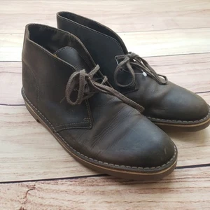 Clarks Desert Boots Mens Shoes Size 9.5 Leather Lace Up Chukka Casual Comfort - Picture 1 of 11