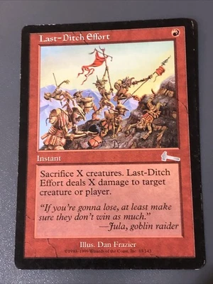 Last-Ditch Effort X1 Urza’s Legacy LP Condition See Pics Front/back - Image 1 of 2