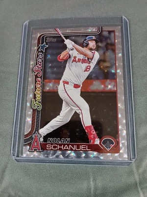 2025 Topps Series 1 Nolan Schanuel Future Stars Diamante Foil SP #210 N/M. - Image 1 of 2