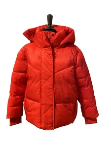 BCBG BCBGeneration Womens XLl Red Ladies Hooded Puffer Quilt Jacket Coat NWT - Picture 1 of 10