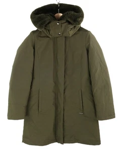 WOOLRICH Bow Bridge Parka Damen Jacke S Daunen Kapuze Mid Coat gefüttert Zip * - Bild 1 von 18
