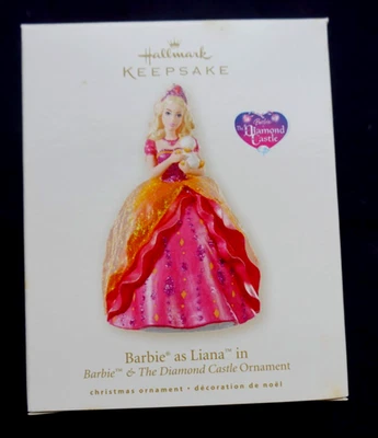 NIB 2008 Hallmark Keepsake BARBIE AS LIANA in The Diamond Castle Ornament - Image 1 of 2
