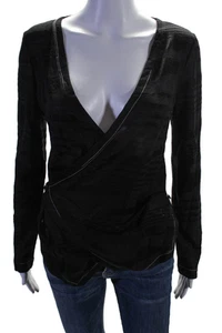 Missoni Sport Mujer Manga Larga Cuello en V Traje de Baño Encubrimiento Top Negro Talla 42 - Imagen 1 de 6