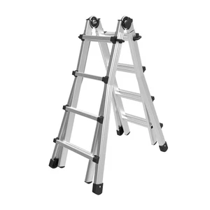Marchetti BLACK 55 scala telescopica in alluminio allungabile fino a 5,2 mt - Foto 1 di 6