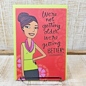 Hallmark Birthday Greeting Card 5x7 Women Getting Better Green Age Humor - Picture 1 of 8