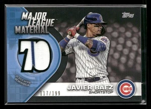 2018 Topps #MLM-JB Javier Baez Major League Material Relics Black #/99 - Picture 1 of 2