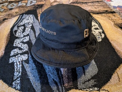 Sombrero de golf FootJoy DryJoy Bucket XL negro vintage hecho en EE. UU. Foto 1 de 4