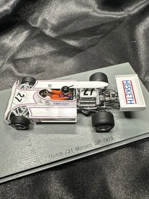 Spark S5366 March 731 #27 'Hesketh' Monaco GP 1973 - James Hunt 1/43 Scarce USA - Image 1 of 4