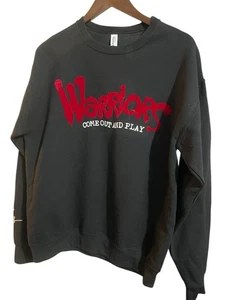 Jerkers Sweatshirt Mens Medium Black “Warriors Come Out And Play”Crewneck - Picture 1 of 8