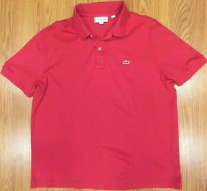 CAMISA DE PUNTO SUAVE LACOSTE AJUSTE REGULAR 100% ALGODÓN ROJO CORAL FR 6 Talla GRANDE, L - Imagen 1 de 4