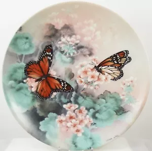 Lena Liu On Gossamer Wings Series Monarch Butterflies Butterfly Plate - Foto 1 di 4
