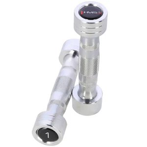 Hanteln Kurzhantelset Kurzhantel x2 Set 1 2 3 4 5 6 7 8 9 10 kg Gewichte Chrom - Bild 1 von 11