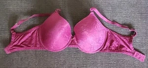 Sujetador con aros Natori 136059 jacquard transparente ajuste completo contorno, vino talla 32DD - Imagen 1 de 4