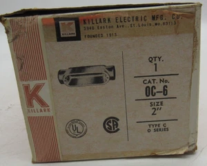 KILLARK OC-6 ELETTROLETTI ALLUMINIO 2 IN 0C-6 OC6 RACCORDO CONDOTTO - Foto 1 di 1