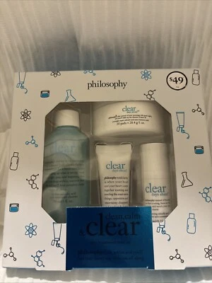 Nuevo sin caja Philosophy Clear Day Ahead juego de prueba de tratamiento del acné raro descontinuado 24/10 Foto 1 de 4