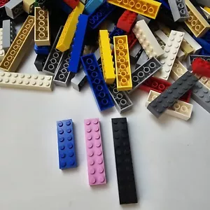 LEGO Big Long Basic Bricks 2x6 2x8 2x10 X50 PACK Colores Aleatorios Paquete Genuino - Imagen 1 de 3