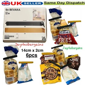 IKEA BEVARA 6 piezas XL bolsa de alimentos clips selladores 14 cm embalaje original sellado - Imagen 1 de 13