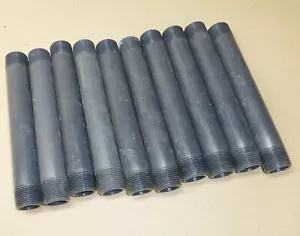 Lot of 10 - 3/4" x 7" schedule 80 threaded PVC nipple pipe - Picture 1 of 2