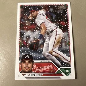 2023 Topps Holiday Austin Riley Atlanta Braves H81 - Picture 1 of 2