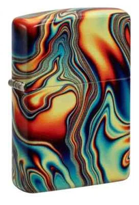 GENUINE Zippo Lighter COLOURFUL SWIRL Glow In Dark 540 NEW IN BOX FAST POST - Picture 1 of 12