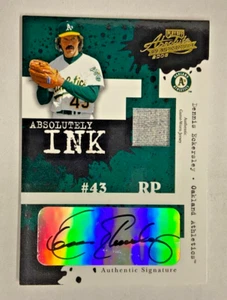 2005 DONRUSS ABSOLUTE MEM. DENNIS ECKERSLEY G.U. JERSEY/AUTO #084/150 #AI-111 - Picture 1 of 2