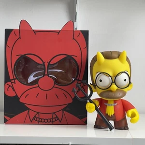 The Kidrobot The Simpsons Devil Flanders 7 Zoll Vinyl Spielzeug - Bild 1 von 3