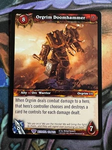 World of Warcraft TCG Betrayal 105/202 Orgrim Doomhammer - Imagen 1 de 2