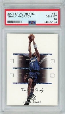 2001-02 SP Authentic #61 Tracy McGrady - Orlando Magic - PSA 10 - Image 1 of 2