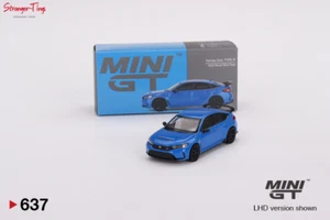 Mini GT 1/64 HONDA CIVIC TYPE R BOOST BLUE PEARL 2023 (RHD) - Picture 1 of 4
