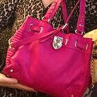 Vtg Y2K Juicy Couture Robertson Daydreamer Hobo Tote Bag Heart Lock Chain Studs