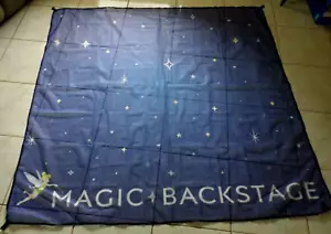 DISNEY MAGIC BACKSTAGE MESH SCREEN BACKDROP BANNER WITH BACKPACK * 77" X 78" - Picture 1 of 6