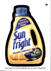 2020 Wacky Packages Weekly Series May Coupon Backs #19 Sun Fright - NM Sunlight - Picture 1 of 2