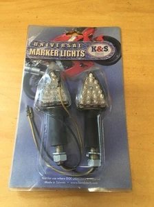 K&S Technologies Mini-Tallo Marcador Luces Negro LED 25-8370 - Imagen 1 de 4