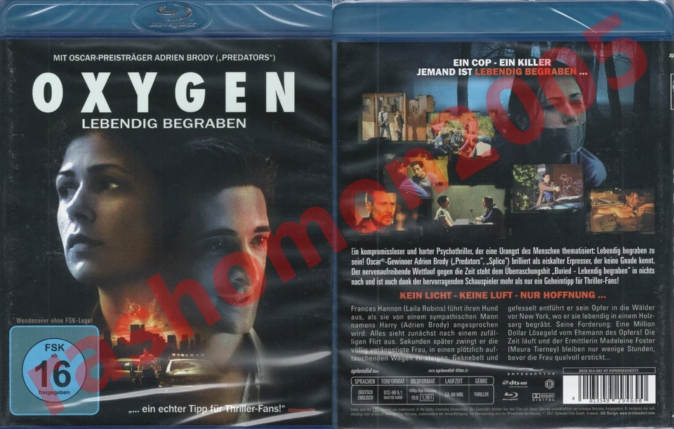 Blu-ray OXYGEN (1999) Maura Tierney Adrien Brody Dylan Baker Region B/2 NEW - Image 1 of 1