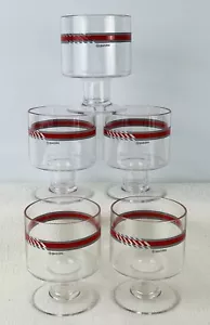 Vintage Guzzini Italy Drinking Tumblers Cups Lucite Acrylic Set x5 1980's Retro - Picture 1 of 12