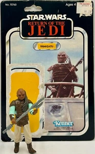 1983 Kenner Star Wars Return Of The Jedi Weequay Figure w Cardback - Picture 1 of 10
