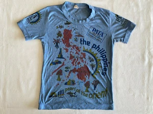 Vintage 1970s T-Shirt The Philippines Size Small SOLD AS IS - Picture 1 of 7