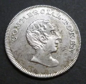 Folkestone Kent 19th Century Silver Sixpence Commercial Token 1811 Morgan N-L14 - Picture 1 of 3