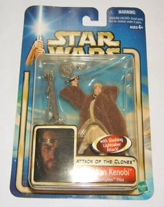 Star Wars Attack of the Clones OBI-WAN KENOBI #36 Action Figure NIB - Picture 1 of 4