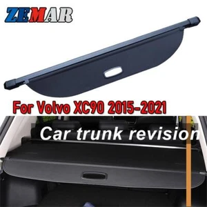 Car Rear Trunk Cargo Cover For Volvo XC90 2015-2021 Security Shield Shade Black - Picture 1 of 3