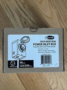 Conntek 80SS2-GYBX 50 Ampere 125/250 Volt Power Inlet Box, *NEU* - Bild 1 von 2