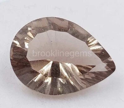 9.00 CT PEAR Cut  BROWN COLOR Smokey Quartz EGL Certified Loose Gemstone 5ATU - Image 1 of 4
