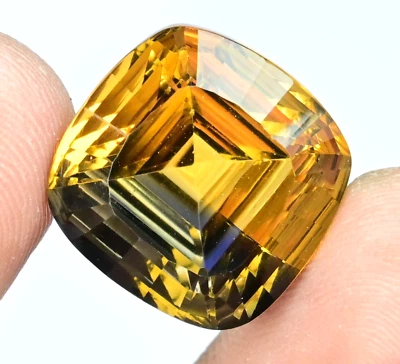 Natural Bi-Color Ametrine 21.00 Ct Cushion Untreated Certified Flawless Gemstone - Image 1 of 4