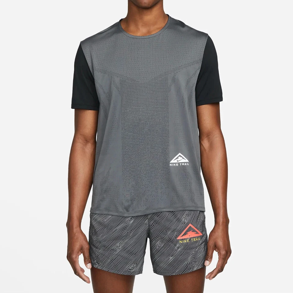 MENS MEDIUM - Nike Dri-FIT Rise 365 Trail Running Top T-shirt DM4646-010