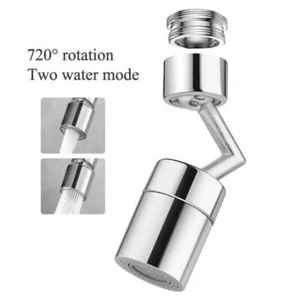 Rubinetto Girevole 720° Filtro Aeratore Miscelatore Snodabile Acqua Cucina Bagno - Foto 1 di 3
