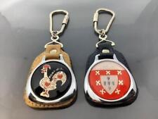 2 Vintage Keyring PORTUGAL Keychain COAT OF ARMS 2 Porte-Clé ROOSTER OF BARCELOS