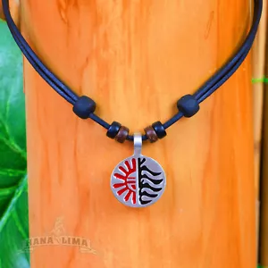 Surferkette Lederkette Herrenkette Damenkette Halsband Surfschmuck Halskette Goa - Bild 1 von 6
