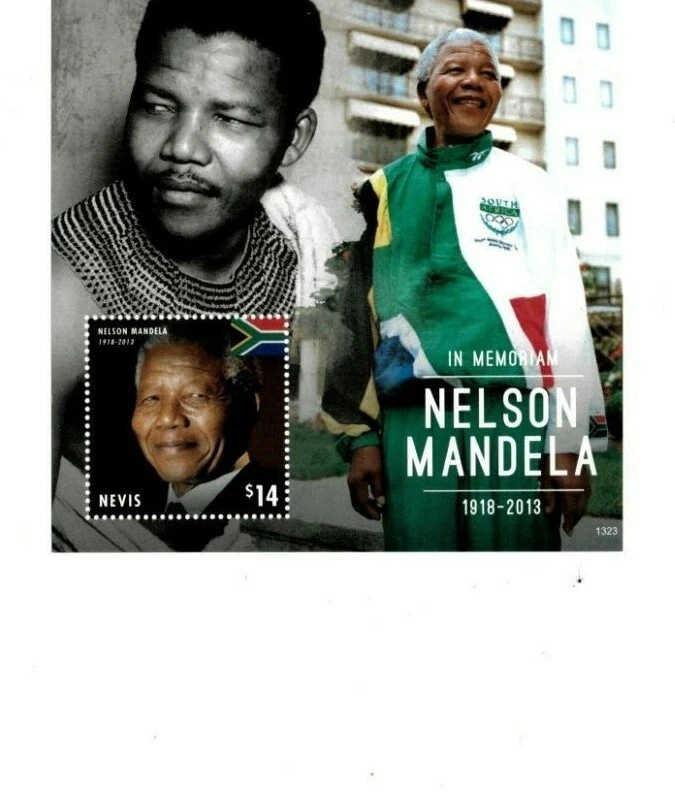 Nevis - 2013 -  President Nelson Mandela - Souvenir Sheet  - MNH - Image 1 of 1