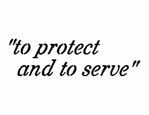 To Protect And To Serve 11" x 8.5" Custom Stencil FAST FREE SHIPPING - Picture 1 of 1